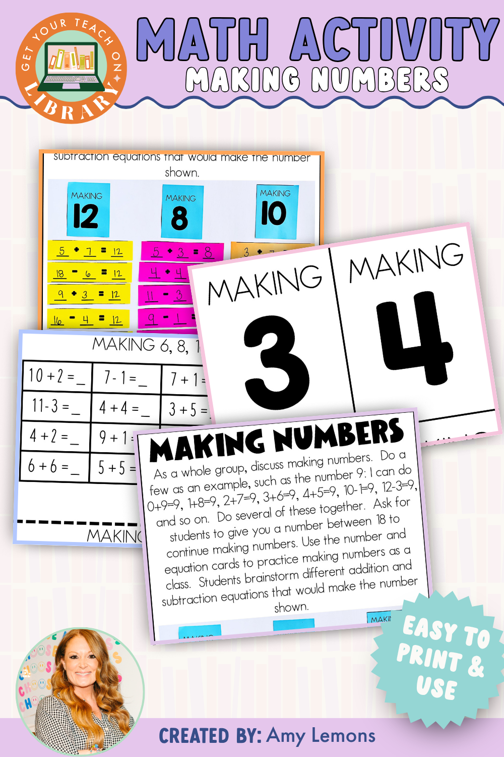 Back to School Math Activity: Making Numbers