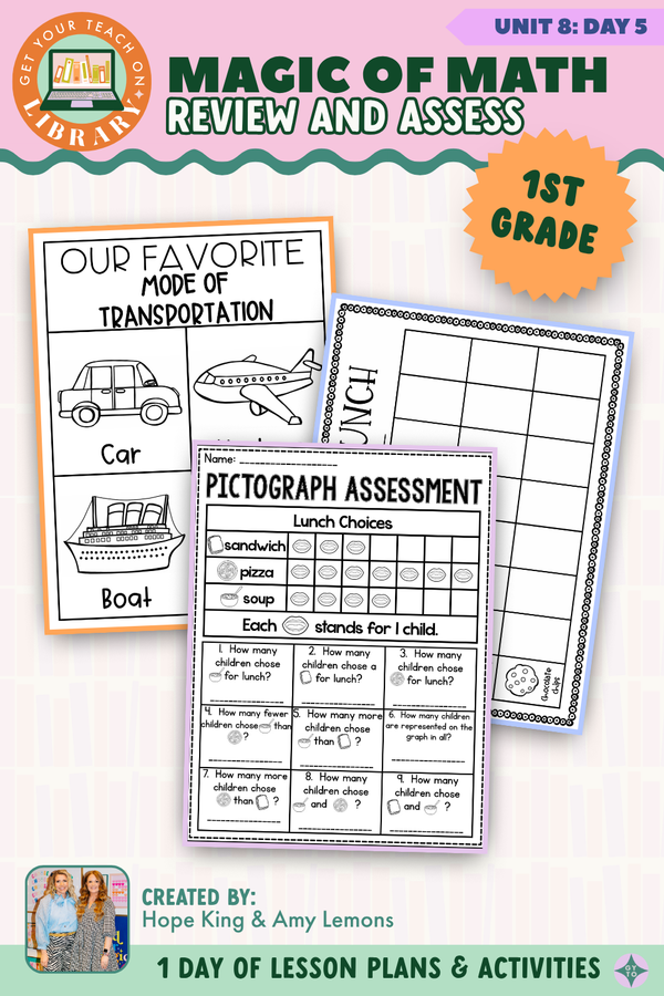 1st Grade Magic of Math Unit 8 Day 5: Review and Assess by Hope King, Amy Lemons and Get Your Teach On