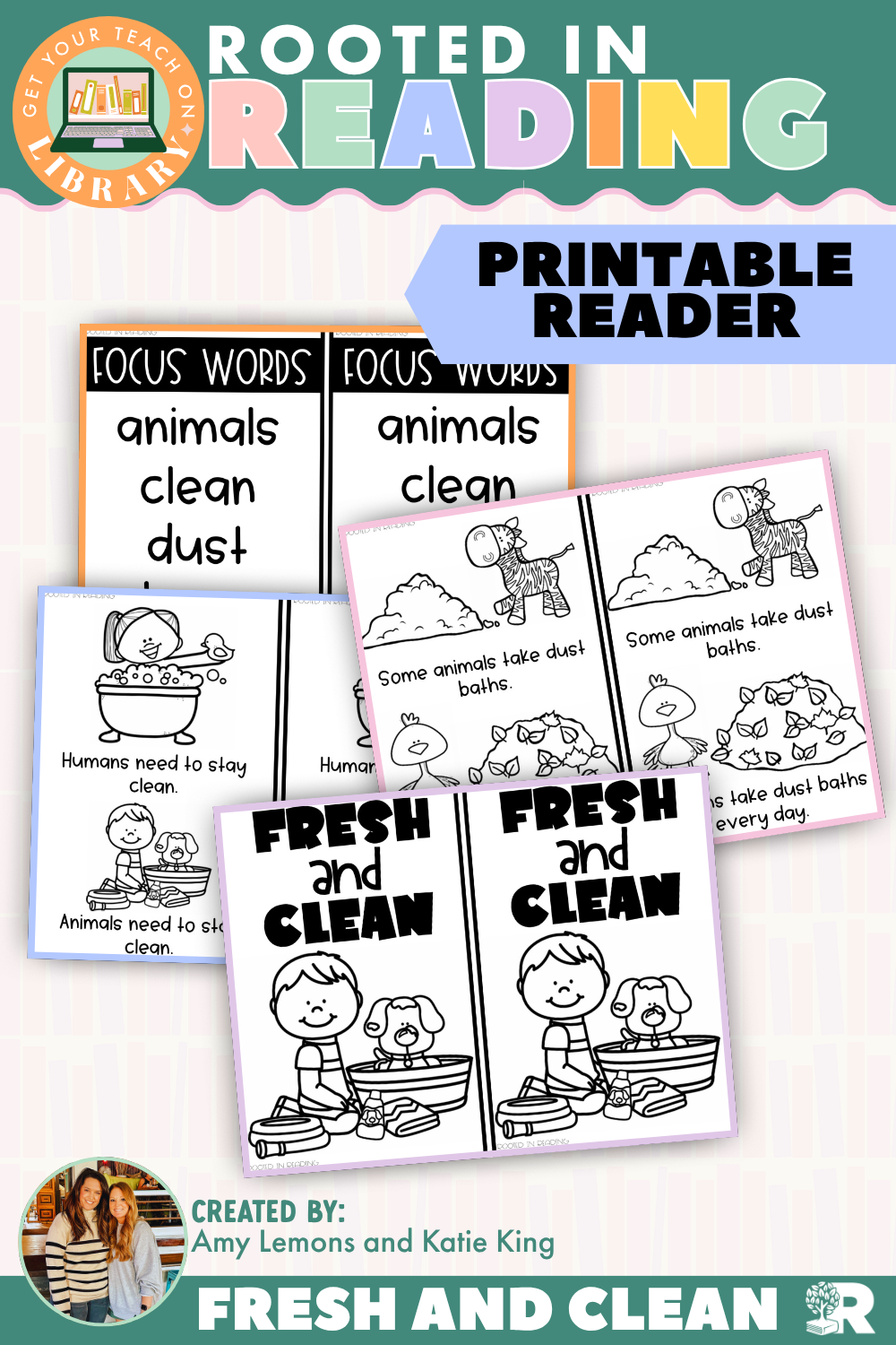 Rooted in Reading Printable Nonfiction Reader: Fresh and Clean
