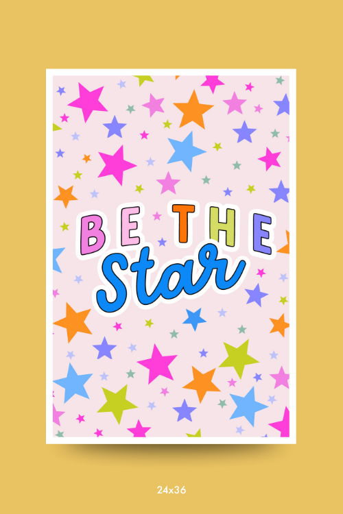 Be The Star Poster