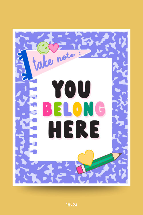 You Belong Here Poster