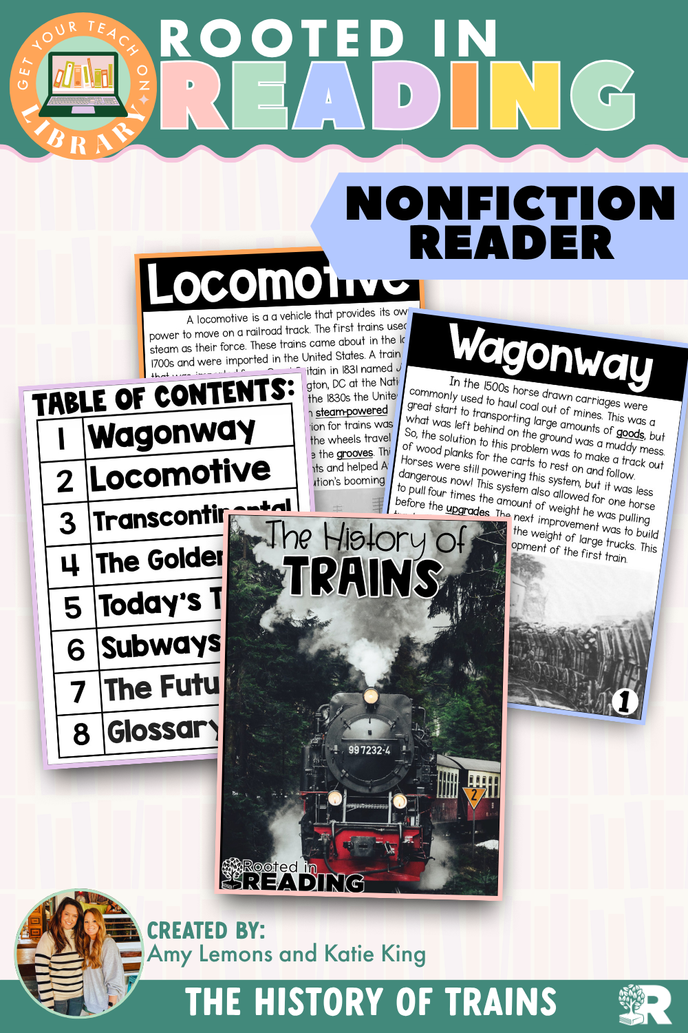 Rooted in Reading Nonfiction Reader: The History of Trains