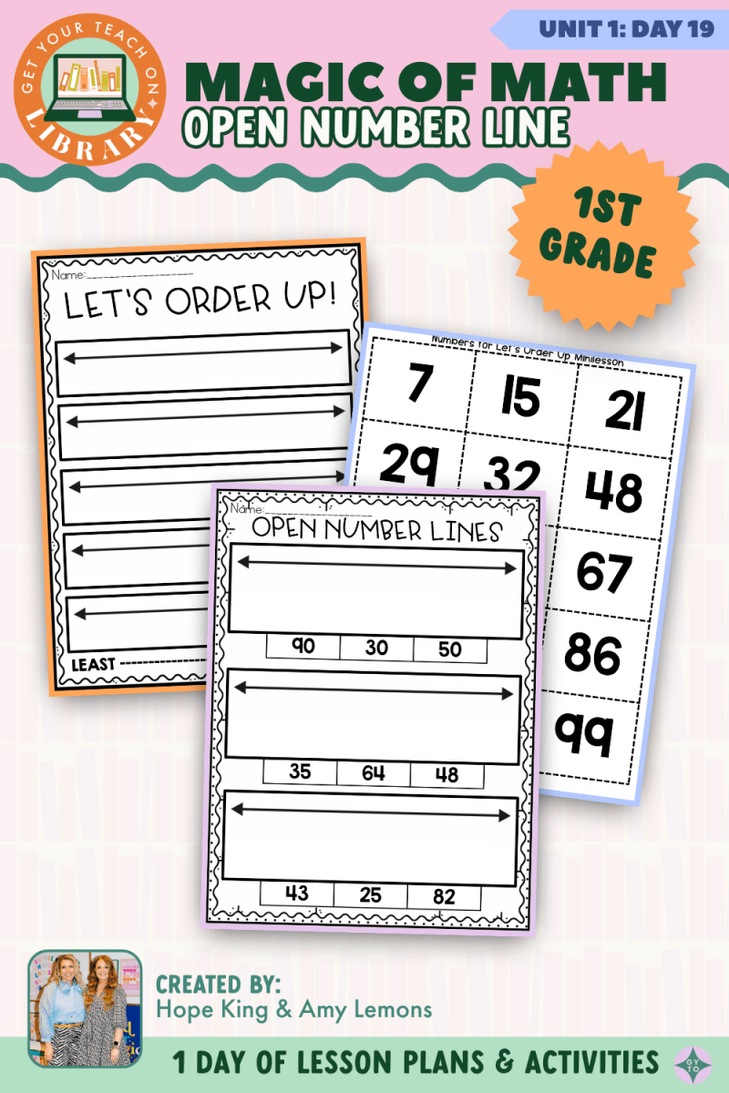 1st Grade Magic of Math: Unit 1 Day 19 Open Number Line - Shop GYTO - Get Your Teach On
