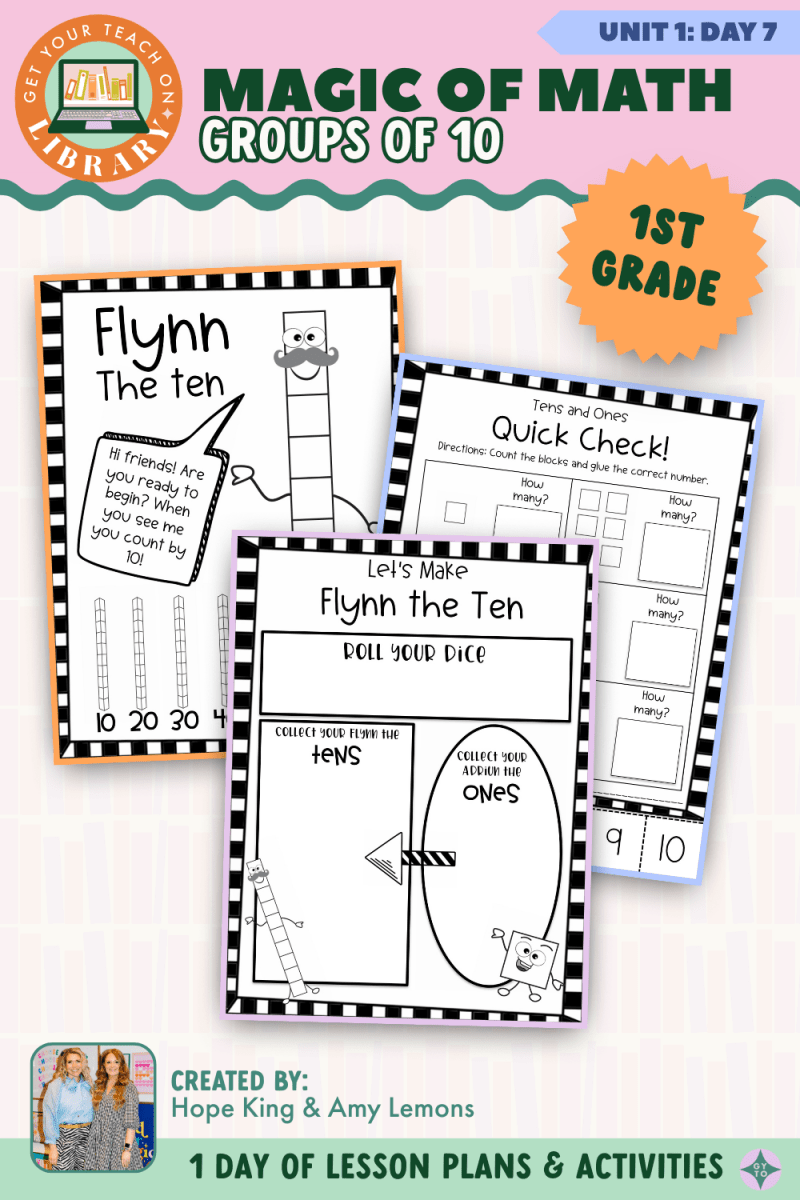 1st Grade Magic of Math: Unit 1 Day 7 Groups of 10 - Shop GYTO - Get Your Teach On