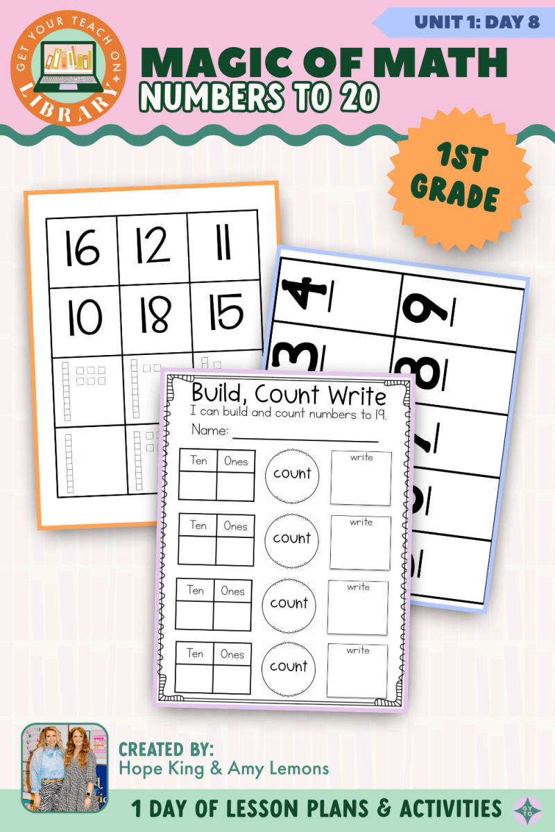 1st Grade Magic of Math: Unit 1 Day 8 Numbers to 20 - Shop GYTO - Get Your Teach On