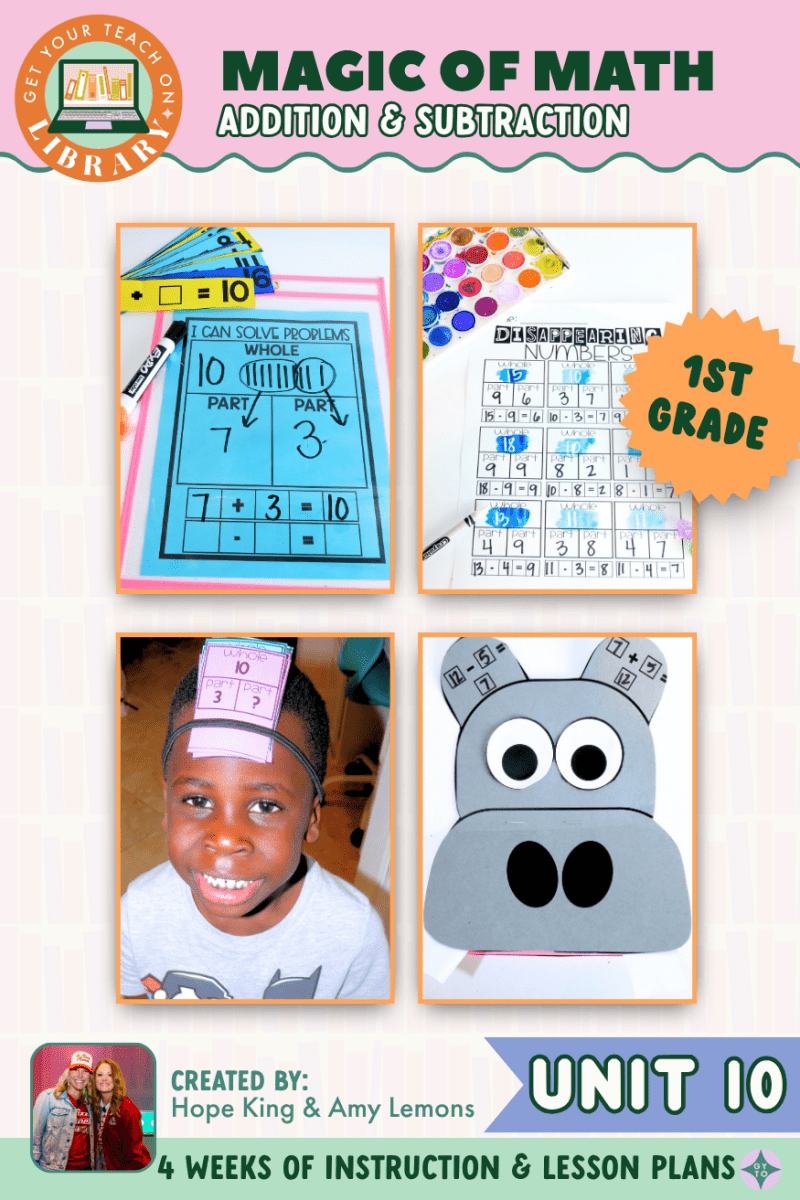 1st Grade Magic of Math Unit 10: Addition and Subtraction Equations - Shop GYTO - Get Your Teach On