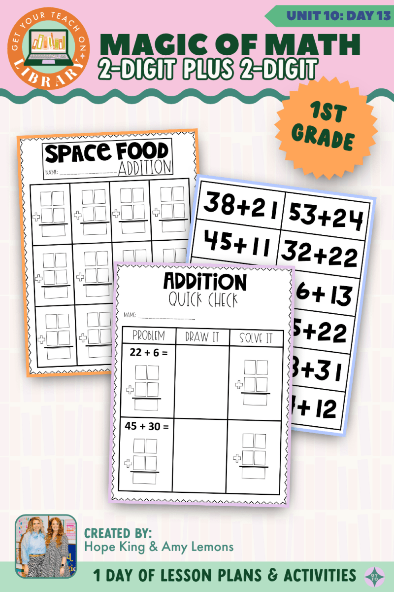 1st Grade Magic of Math: Unit 10 Day 13 2-Digit Plus 2-Digit - Shop GYTO - Get Your Teach On