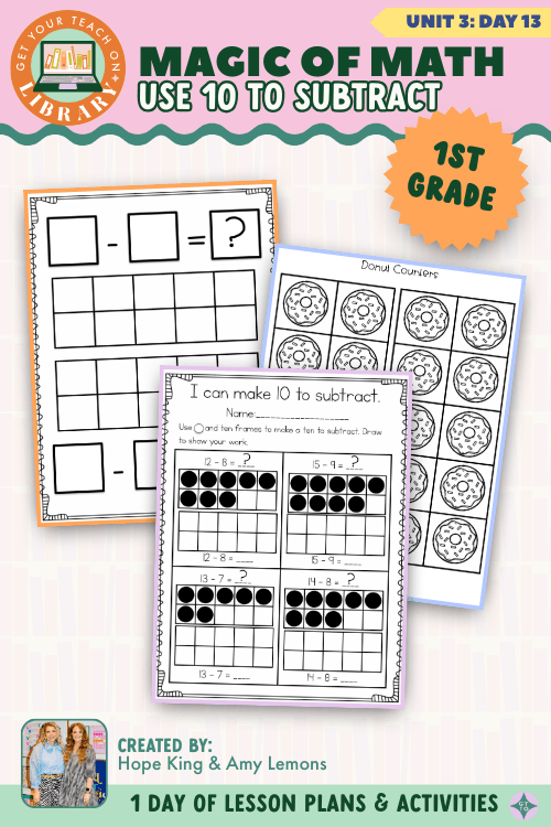 1st Grade Magic of Math: Unit 3 Day 13 Use 10 to Subtract - Shop GYTO - Get Your Teach On