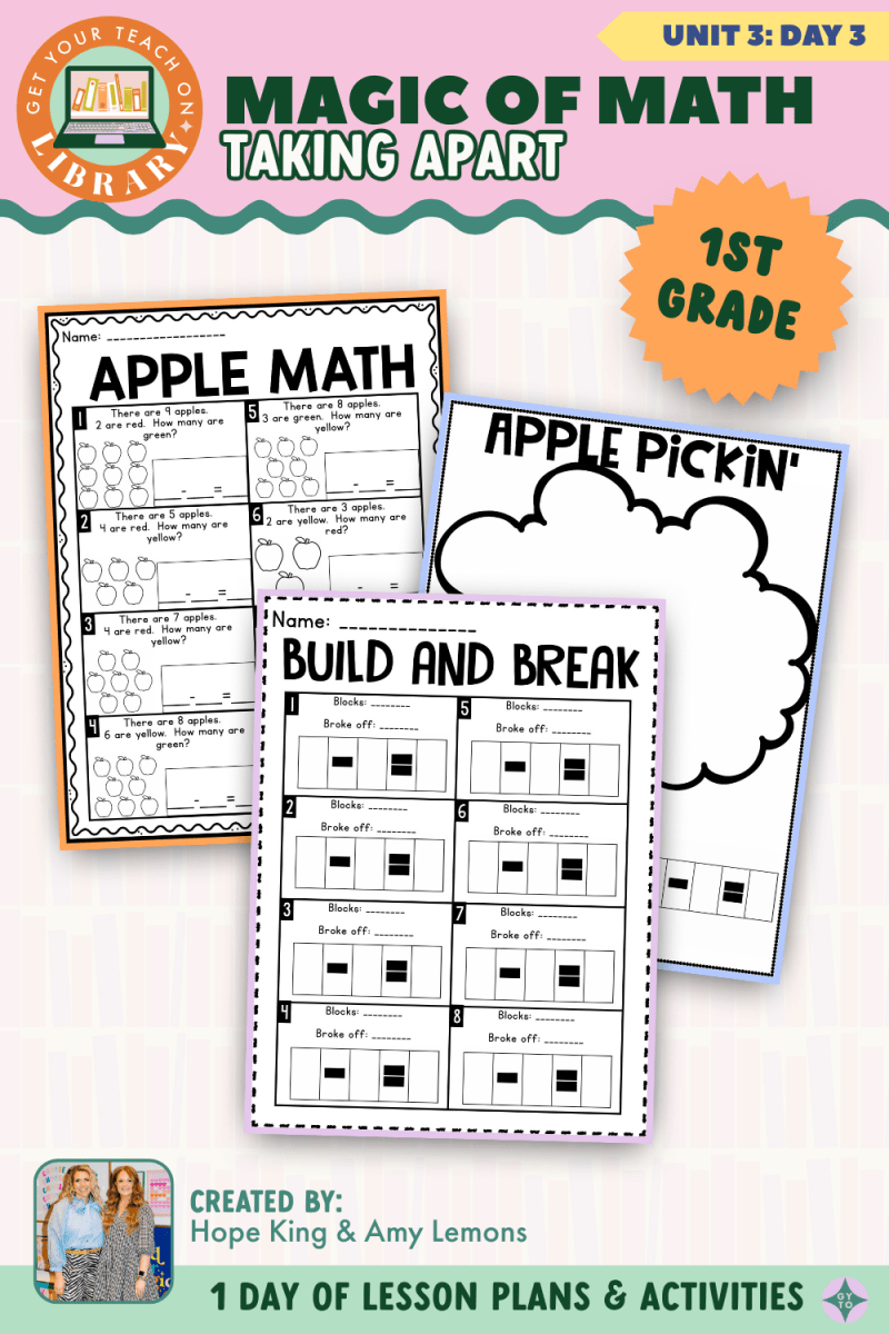 1st Grade Magic of Math: Unit 3 Day 3 Taking Apart - Shop GYTO - Get Your Teach On