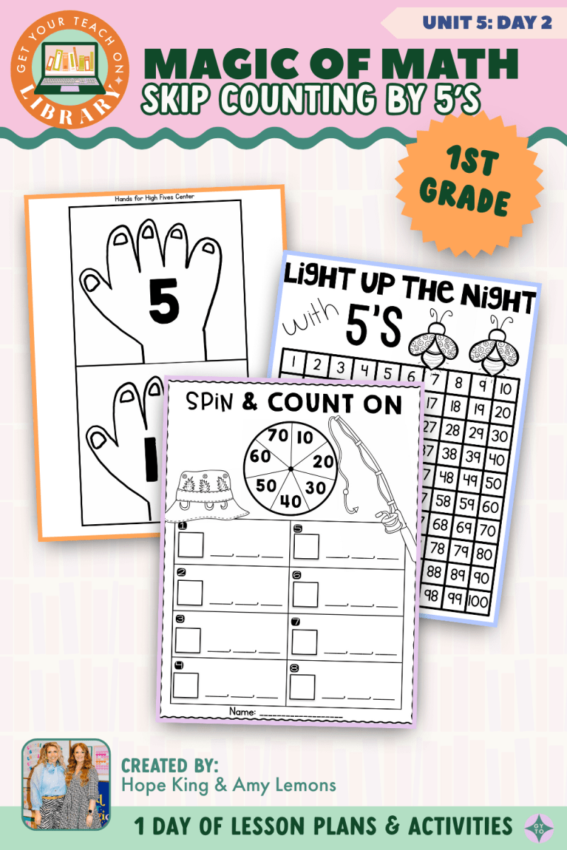 1st Grade Magic of Math: Unit 5 Day 2 Skip Counting by 5's - Shop GYTO - Get Your Teach On