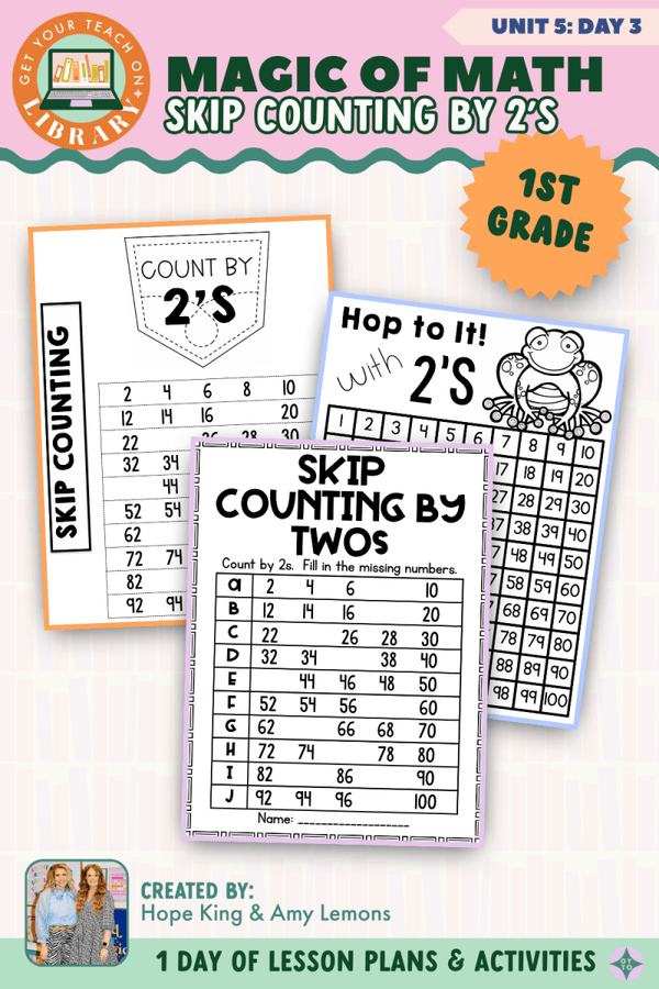 1st Grade Magic of Math Unit 5 Day 3: Skip Counting by 2's by Hope King, Amy Lemons and Get Your Teach On