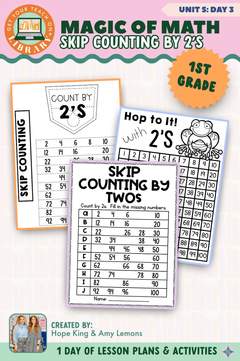 1st Grade Magic of Math: Unit 5 Day 3 Skip Counting by 2's - Shop GYTO - Get Your Teach On