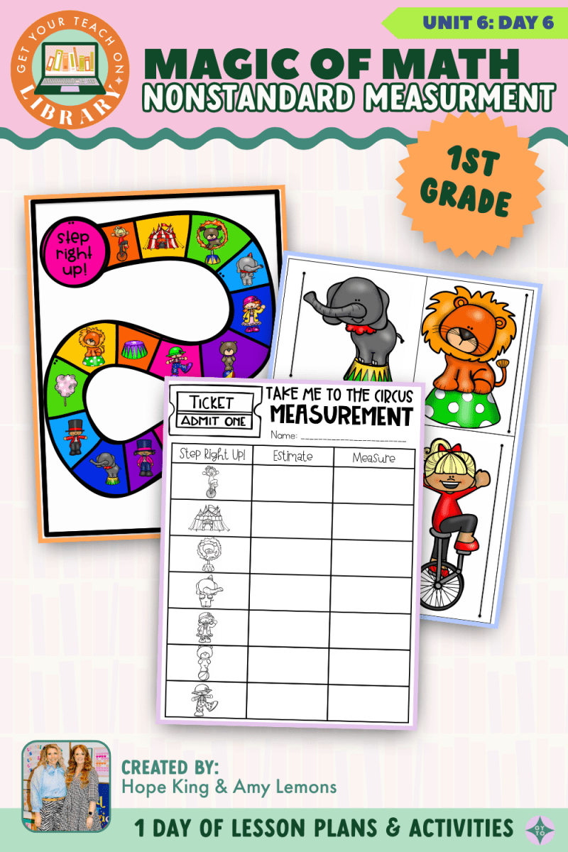 1st Grade Magic of Math: Unit 6 Day 6 Non-Standard Measurement - Shop GYTO - Get Your Teach On