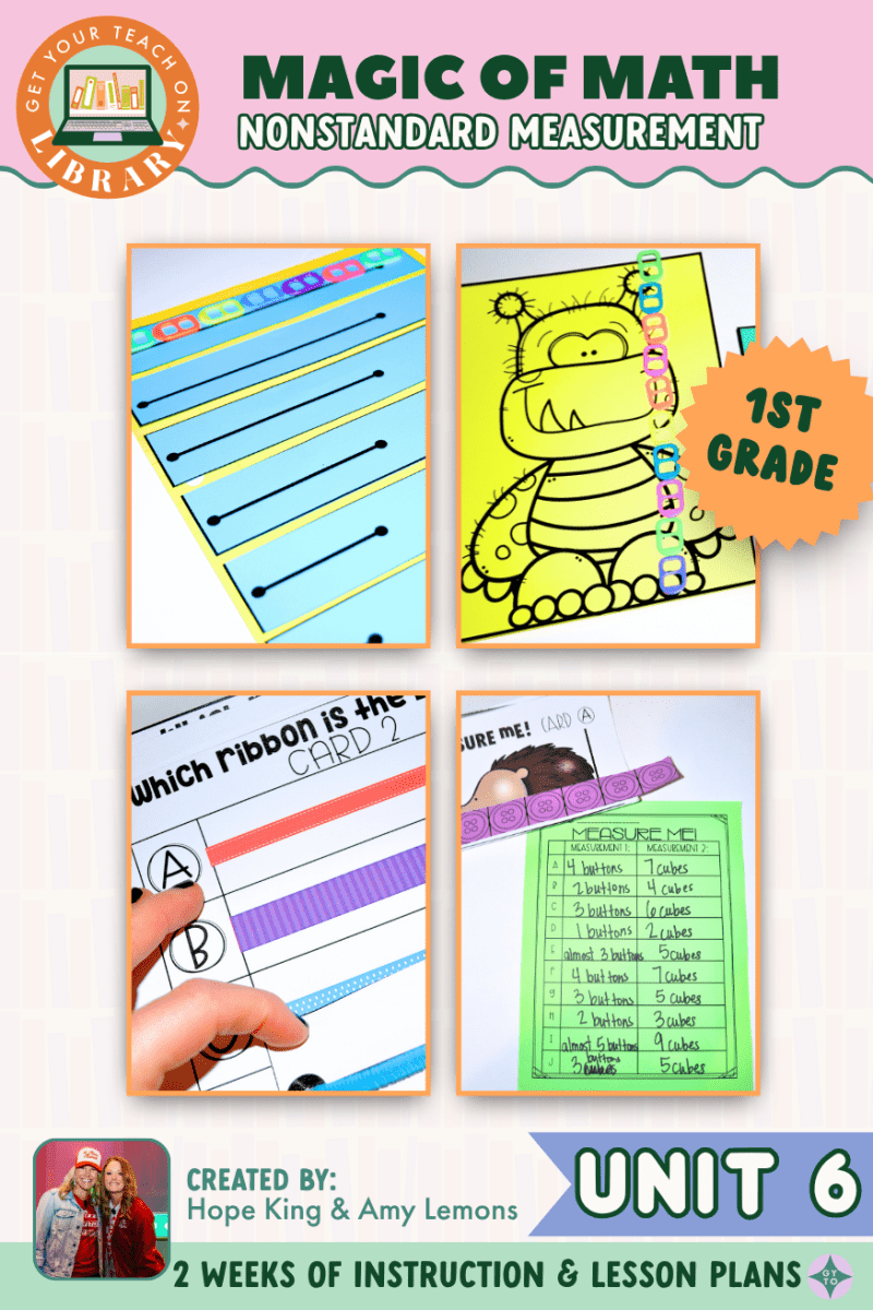 1st Grade Magic of Math Unit 6: Nonstandard Measurement - Shop GYTO - Get Your Teach On