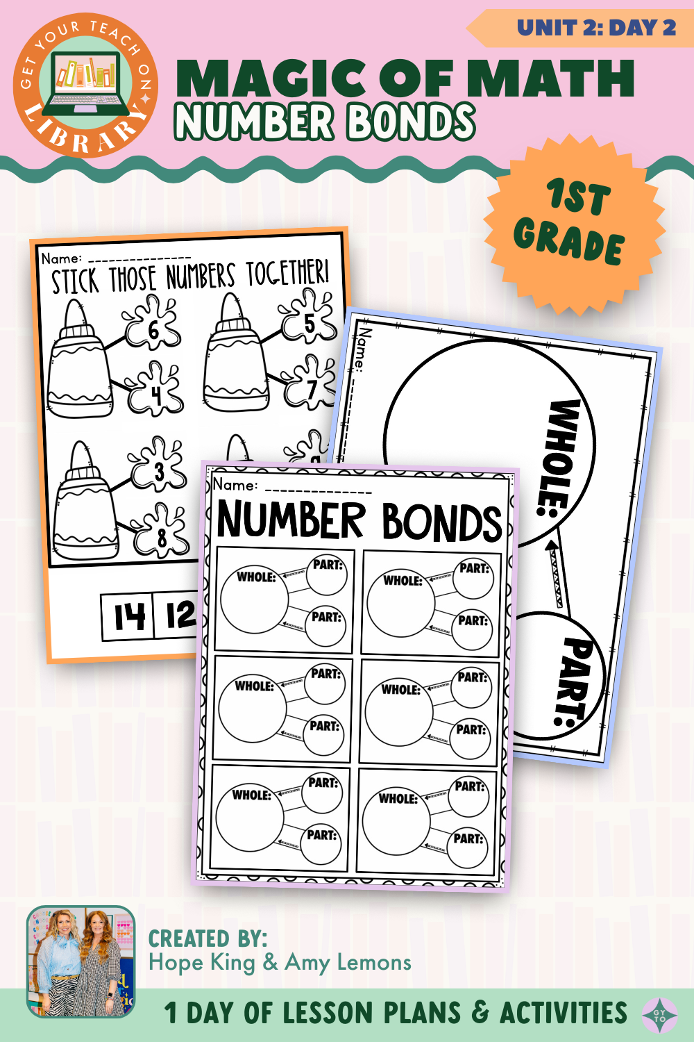 1st Grade Magic of Math: Unit 2 Day 2 Number Bonds