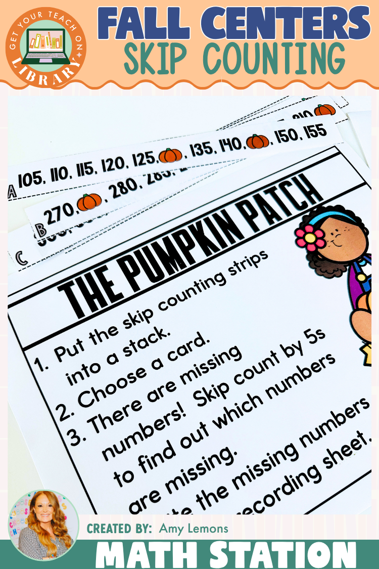 Fall Math Station: Skip Counting by5s