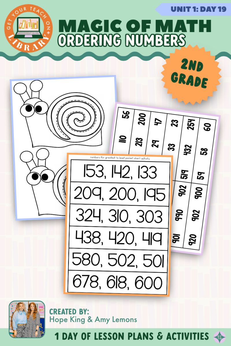 2nd Grade Magic of Math: Unit 1 Day 19 Ordering Numbers - Shop GYTO - Get Your Teach On