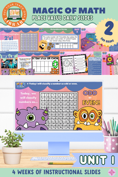 2nd Grade Magic of Math Unit 1 Instructional Slides: Place Value and Comparing Numbers - Shop GYTO - Get Your Teach On