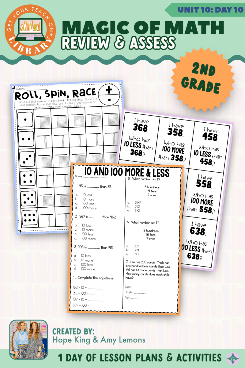 2nd Grade Magic of Math: Unit 10 Day 10 Review and Assess - Shop GYTO - Get Your Teach On