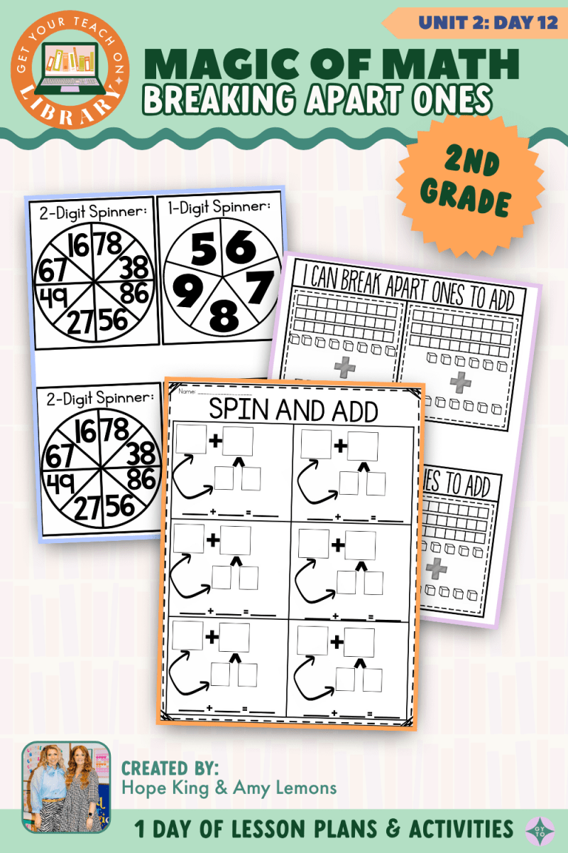 2nd Grade Magic of Math: Unit 2 Day 12 Breaking Apart Ones - Shop GYTO - Get Your Teach On
