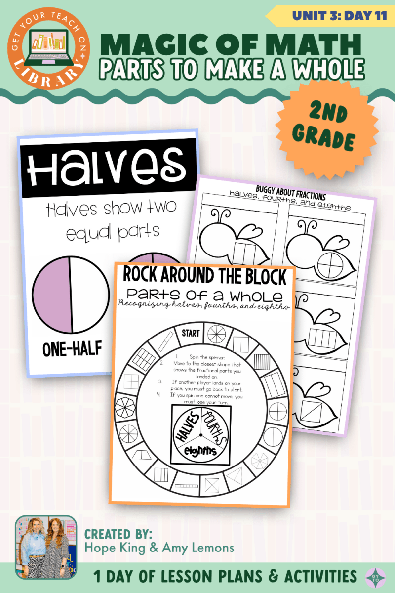 2nd Grade Magic of Math: Unit 3 Day 11 Parts to Make Whole - Shop GYTO - Get Your Teach On