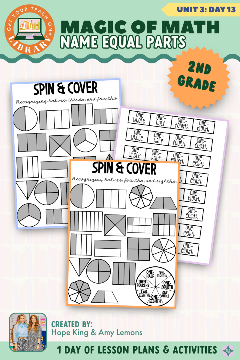 2nd Grade Magic of Math: Unit 3 Day 13 Name Equal Parts - Shop GYTO - Get Your Teach On
