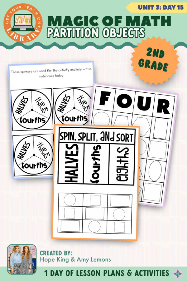 2nd Grade Magic of Math Unit 3 Day 15: Partition Objects by Hope King, Amy Lemons and Get Your Teach On