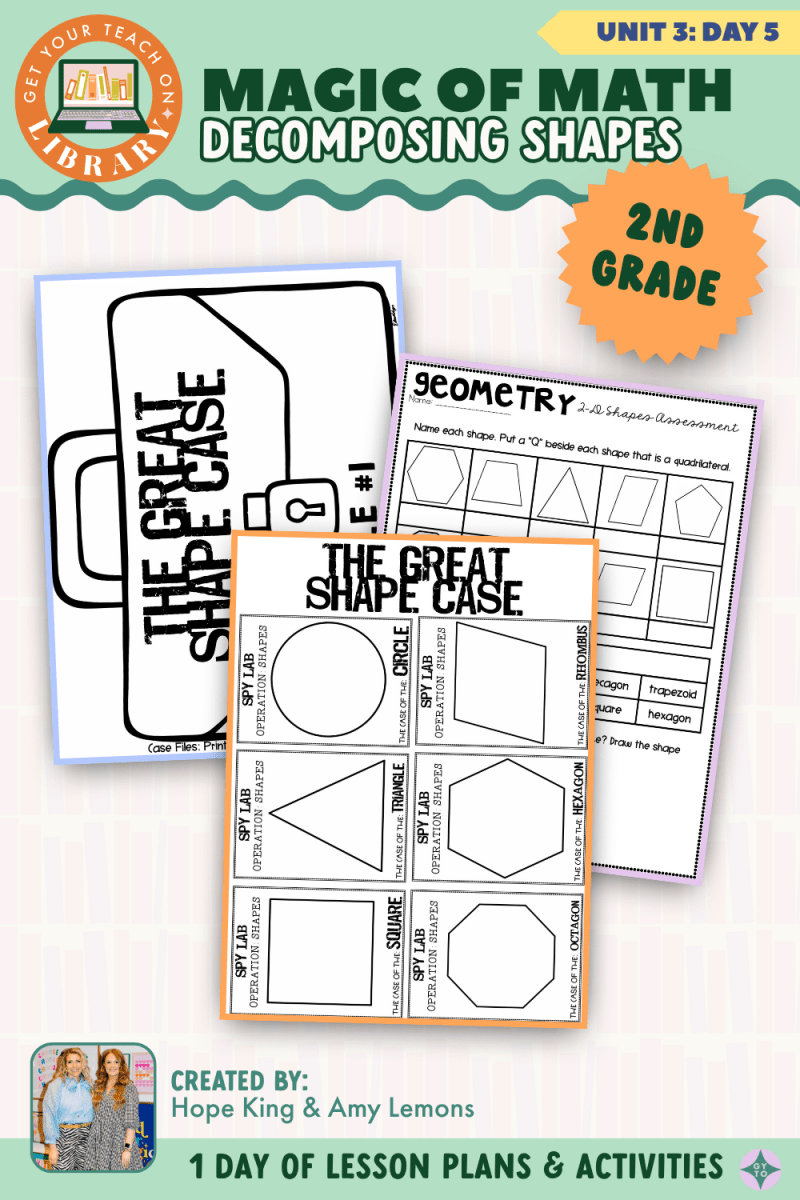 2nd Grade Magic of Math: Unit 3 Day 5 Decomposing Shapes - Shop GYTO - Get Your Teach On
