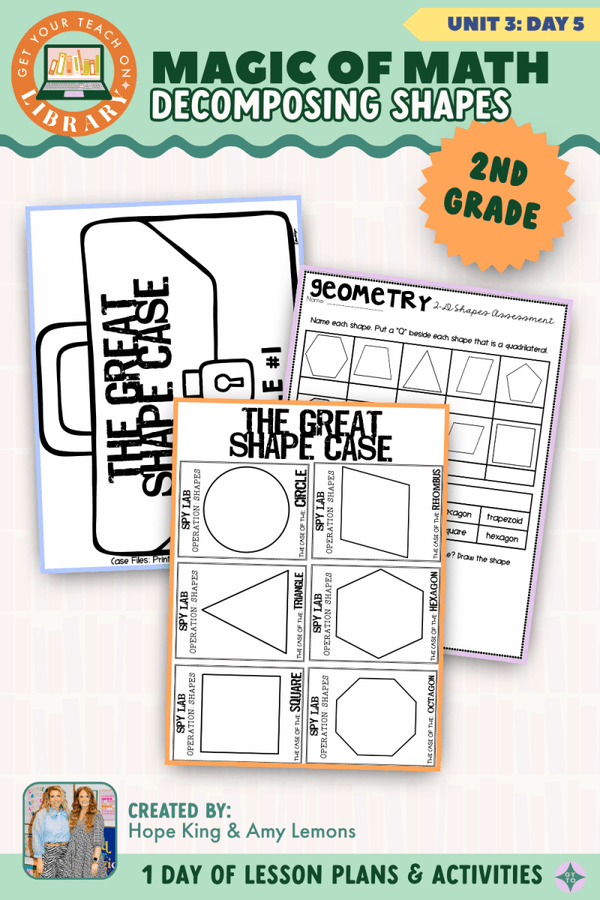 2nd Grade Magic of Math Unit 3 Day 5: Decomposing Shapes by Hope King, Amy Lemons and Get Your Teach On
