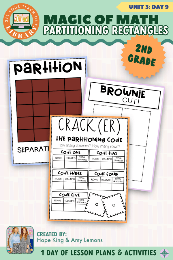 2nd Grade Magic of Math Unit 3 Day 9: Partitioning Rectangles by Hope King, Amy Lemons and Get Your Teach On