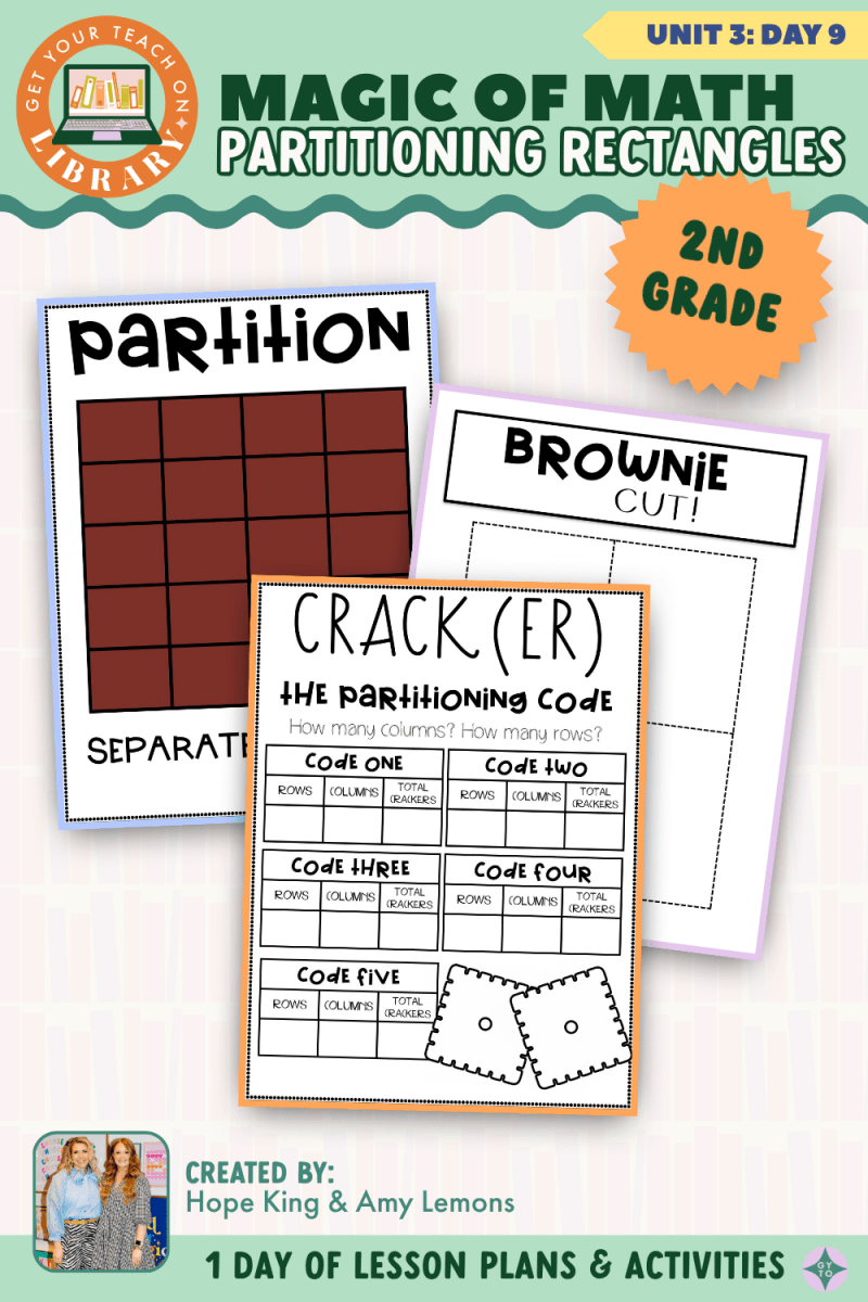 2nd Grade Magic of Math: Unit 3 Day 9 Partitioning Rectangles - Shop GYTO - Get Your Teach On
