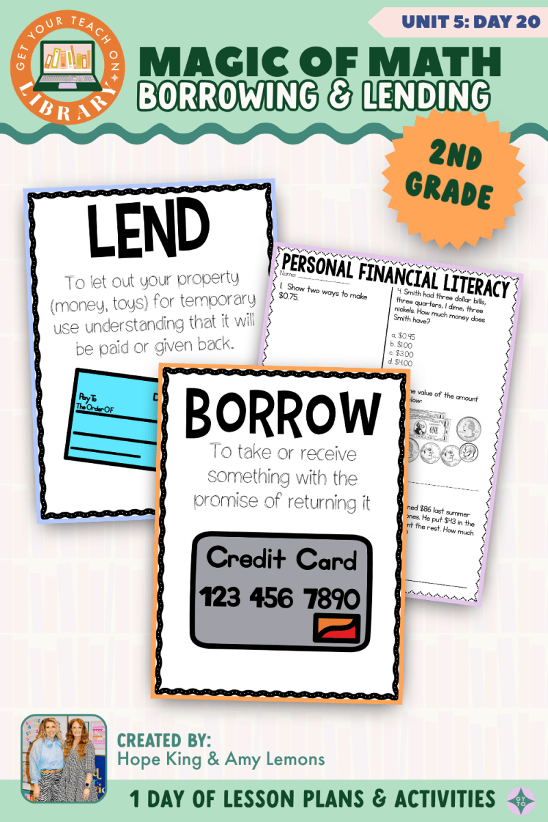 2nd Grade Magic of Math: Unit 5 Day 20 Borrowing and Lending - Shop GYTO - Get Your Teach On