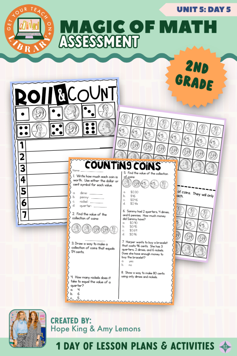 2nd Grade Magic of Math: Unit 5 Day 5 Review and Assess - Shop GYTO - Get Your Teach On