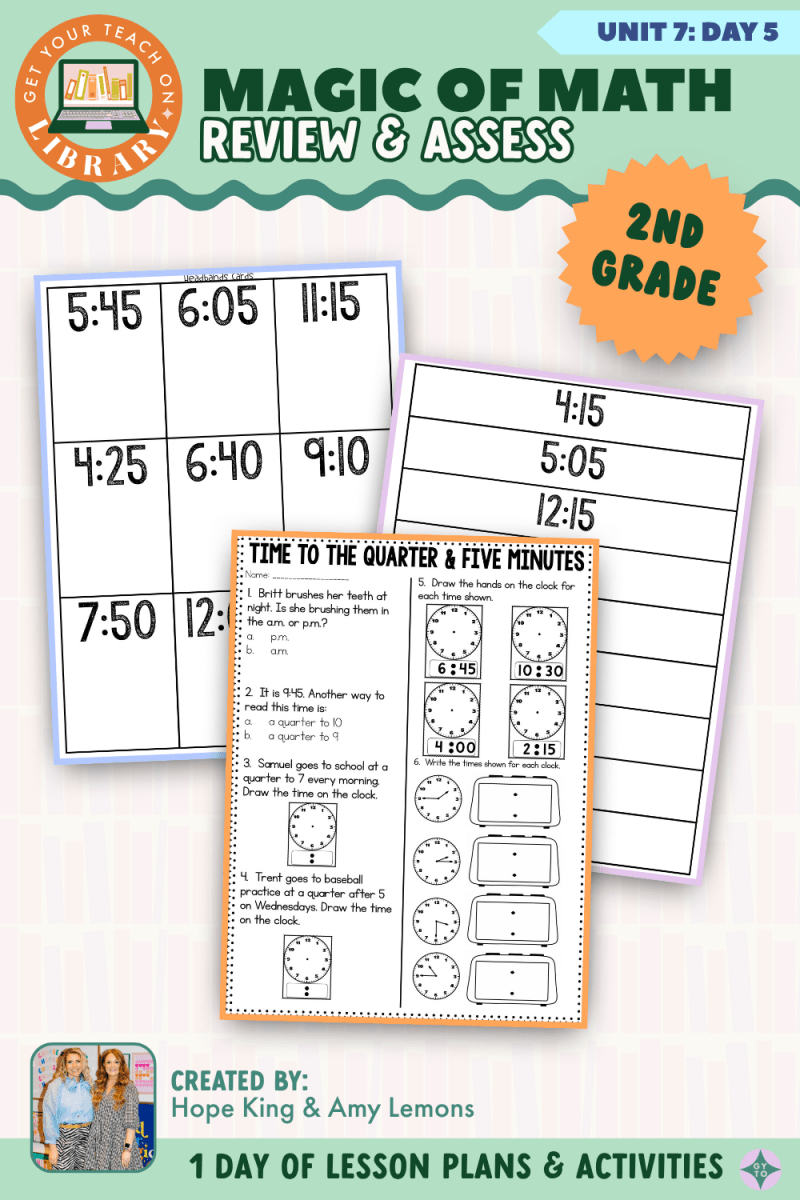 2nd Grade Magic of Math: Unit 7 Day 5 Review and Assess - Shop GYTO - Get Your Teach On