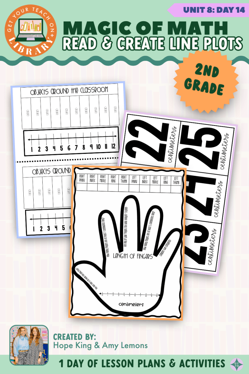 2nd Grade Magic of Math: Unit 8 Day 14 Read and Create Line Plots - Shop GYTO - Get Your Teach On