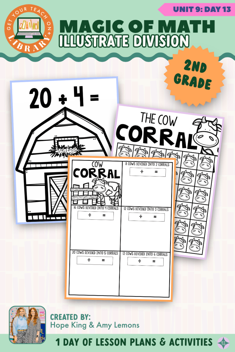 2nd Grade Magic of Math: Unit 9 Day 13 Illustrate Division - Shop GYTO - Get Your Teach On