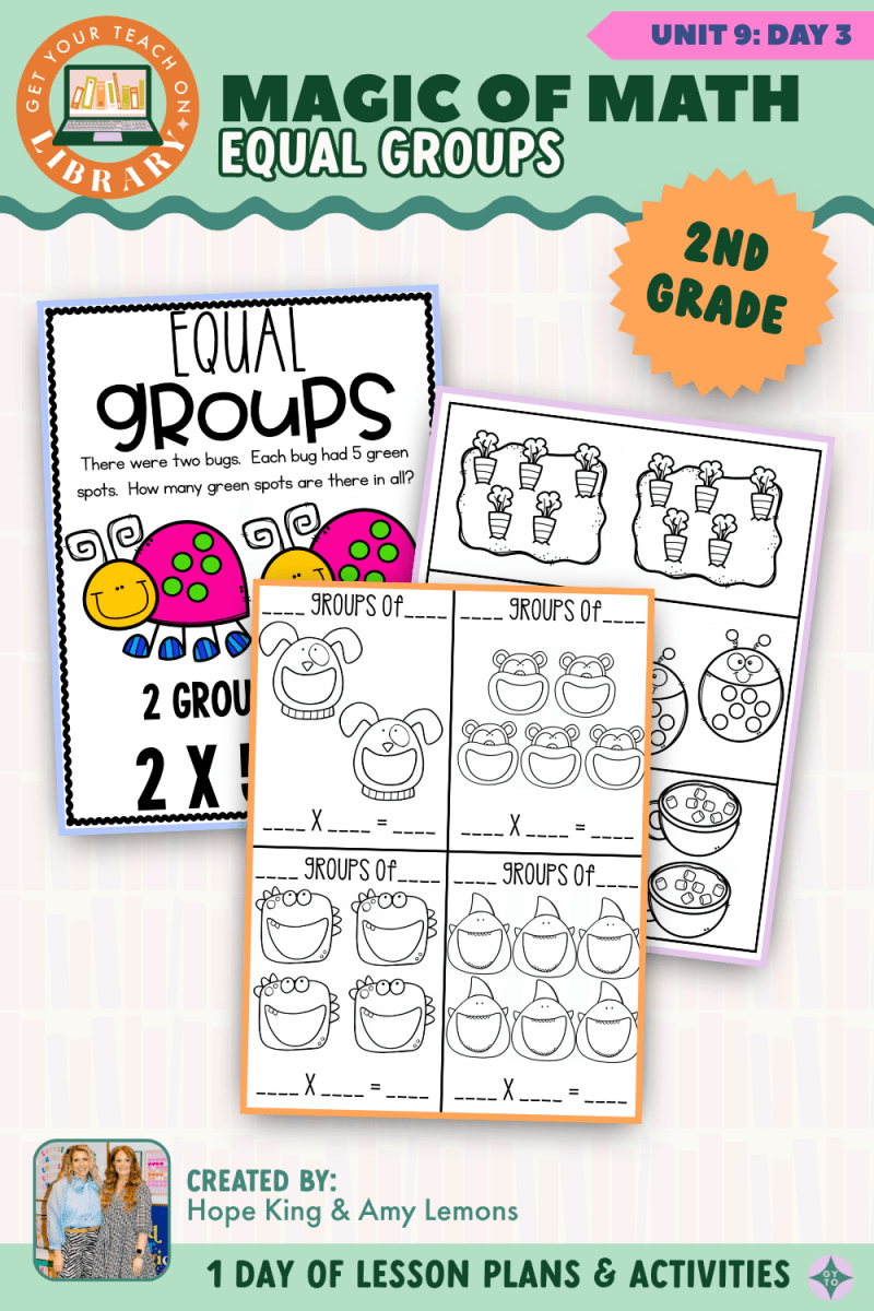 2nd Grade Magic of Math: Unit 9 Day 3 Equal Groups - Shop GYTO - Get Your Teach On