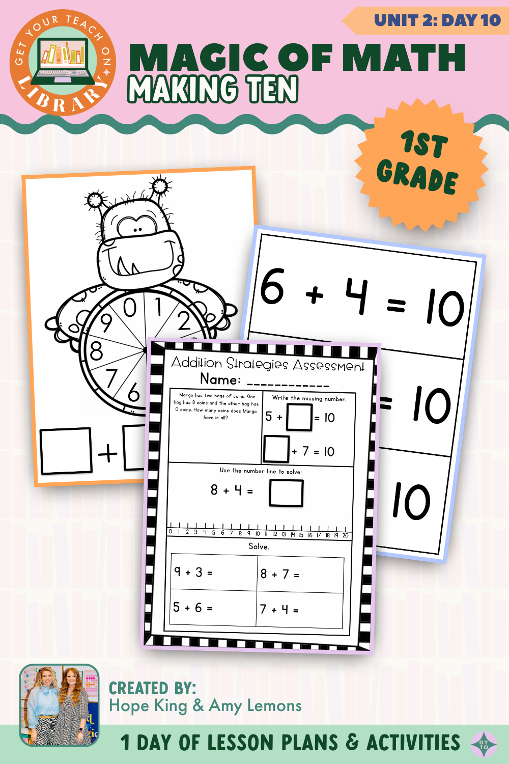 1st Grade Magic of Math: Unit 2 Day 10 Making Ten