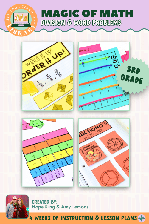 3rd Grade Magic of Math: Fractions, Comparing Fractions, Fractions on a Number Line - Shop GYTO - Get Your Teach On