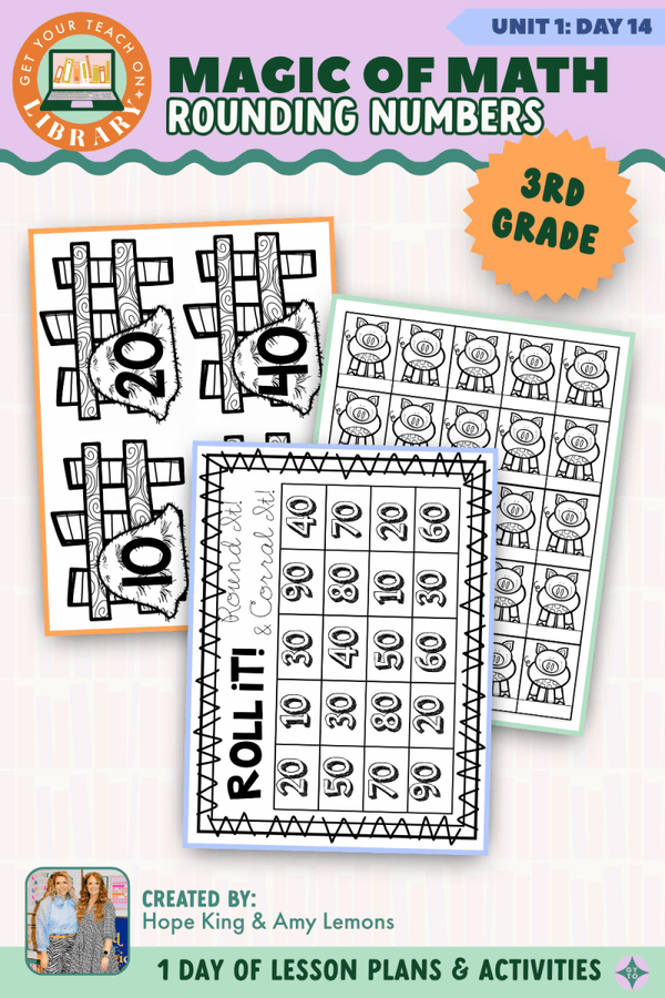 3rd Grade Magic of Math Unit 1 Day 14: Rounding Numbers by Hope King, Amy Lemons and Get Your Teach On