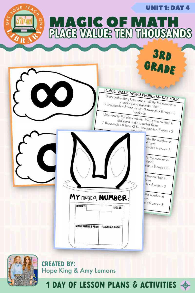 3rd Grade Magic of Math: Unit 1 Day 4 Place Value: Ten Thousands - Shop GYTO - Get Your Teach On