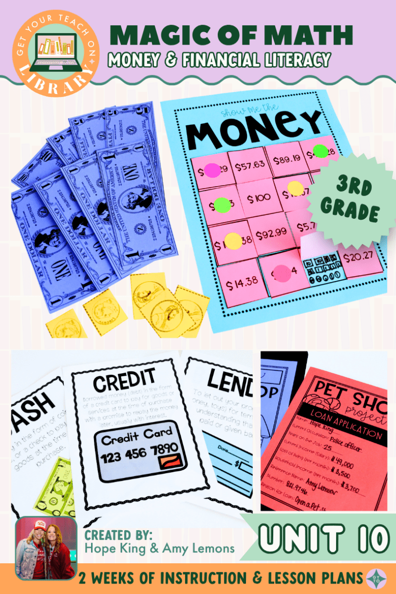 3rd Grade Magic of Math Unit 10: Money and Financial Literacy - Shop GYTO - Get Your Teach On