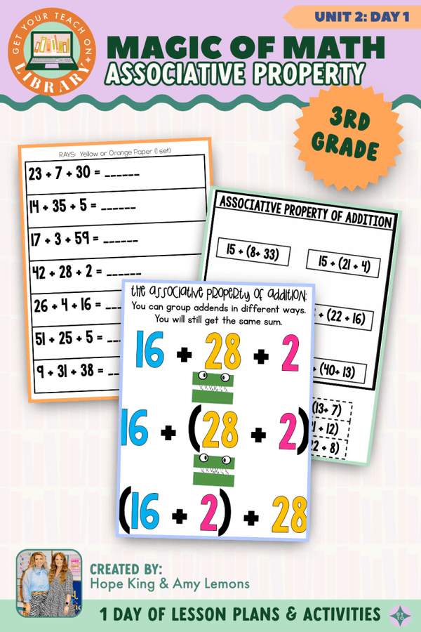 3rd Grade Magic of Math Unit 2 Day 1: Associative Property by Hope King, Amy Lemons and Get Your Teach On