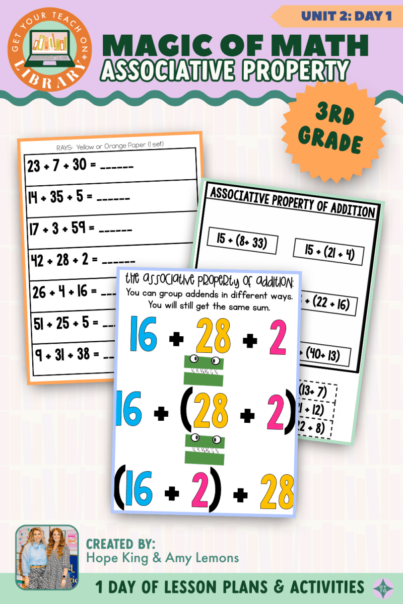 3rd Grade Magic of Math: Unit 2 Day 1 Associative Property - Shop GYTO - Get Your Teach On