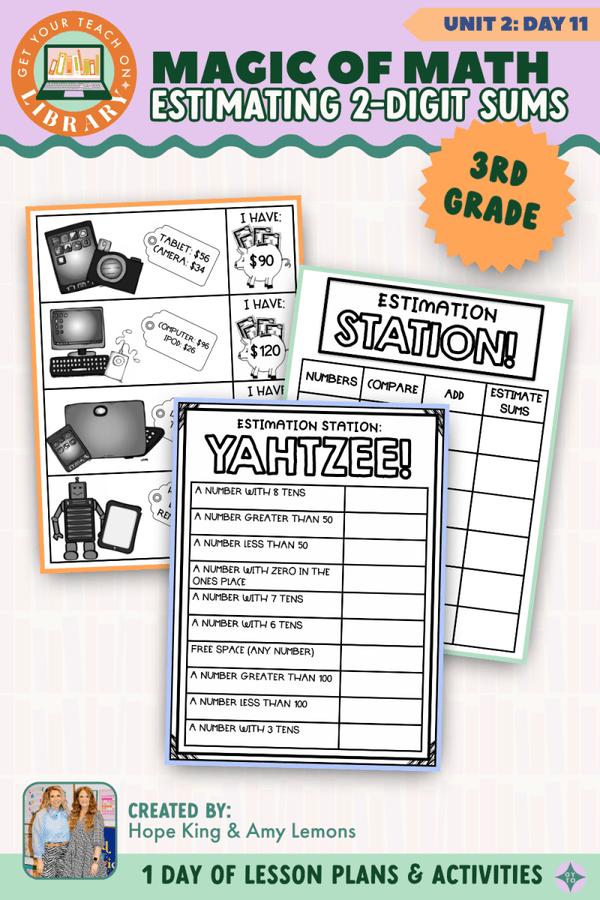 3rd Grade Magic of Math Unit 2 Day 11: Estimating 2-Digit Sums by Hope King, Amy Lemons and Get Your Teach On