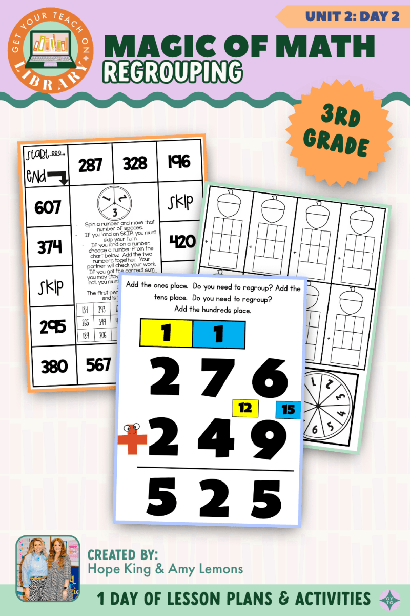3rd Grade Magic of Math: Unit 2 Day 2 Addition with Regrouping - Shop GYTO - Get Your Teach On