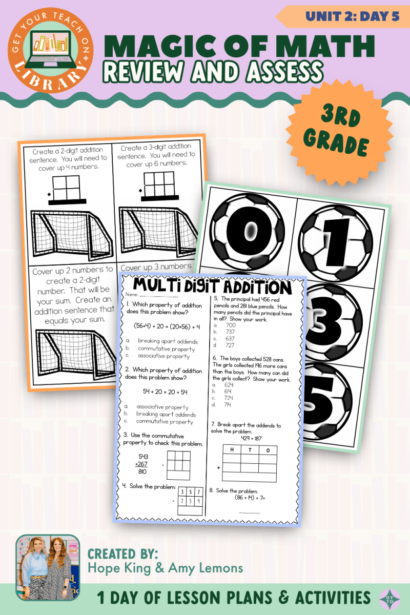 3rd Grade Magic of Math: Unit 2 Day 5 Review and Assess - Shop GYTO - Get Your Teach On