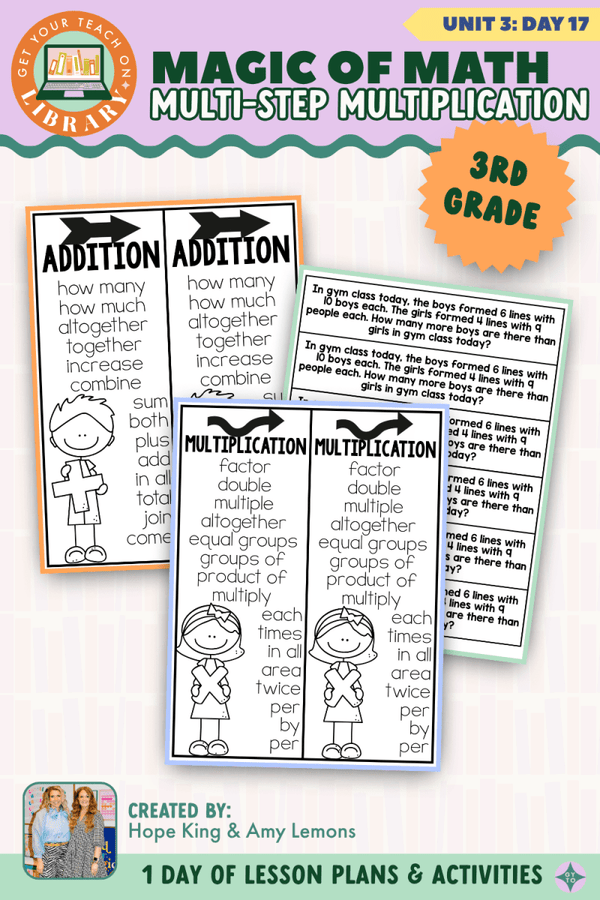 3rd Grade Magic of Math Unit 3 Day 17: Multi-Step Multiplication by Hope King, Amy Lemons and Get Your Teach On