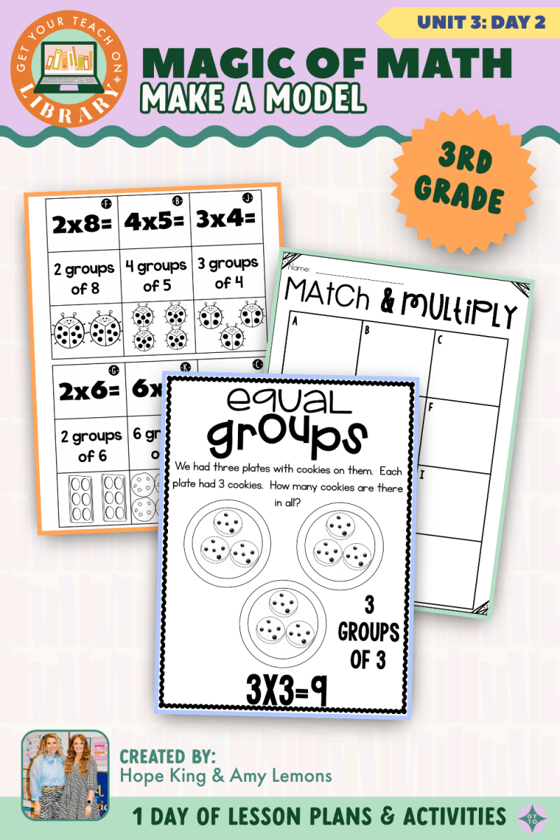 3rd Grade Magic of Math: Unit 3 Day 2 Make a Model - Shop GYTO - Get Your Teach On