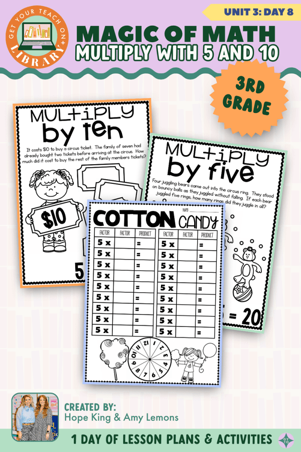 3rd Grade Magic of Math Unit 3 Day 8: Multiply with 5 and 10 by Hope King, Amy Lemons and Get Your Teach On